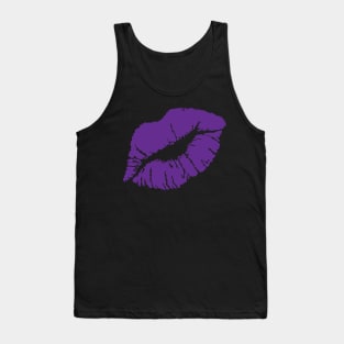 KISSING LIPS-PURE VIOLET Tank Top